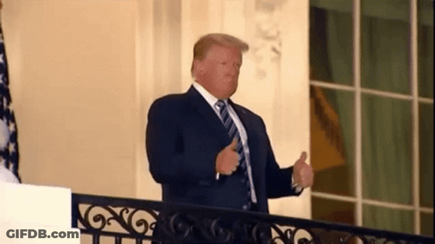 Trump Double Thumbs Up GIF