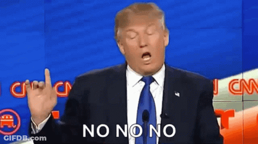 Trump Finger Wag GIF