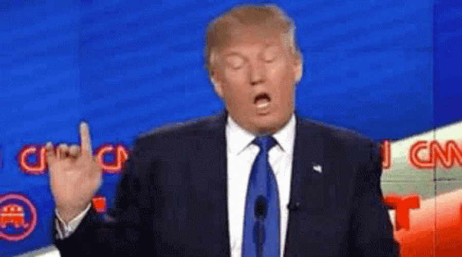 Trump Finger Wag No GIF
