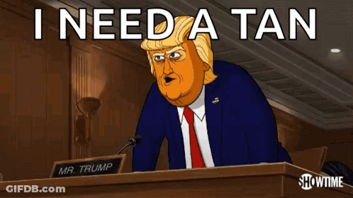 Trump Giving Speech Saying I Need A Tan GIF