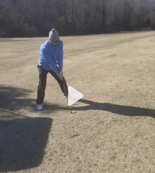 Trump Golf Boy Swing Hit Ball GIF