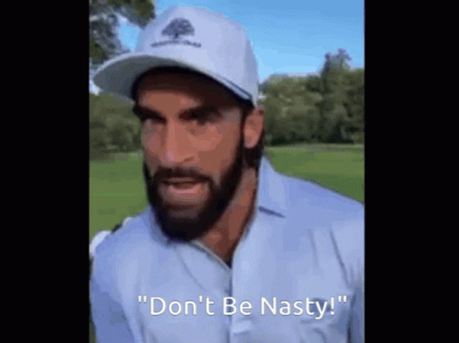 Trump Golf Don't Be Nasty GIF