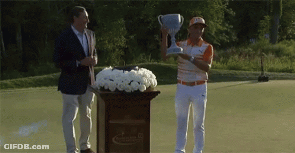 Trump Golf Winner Holds TropW GIF