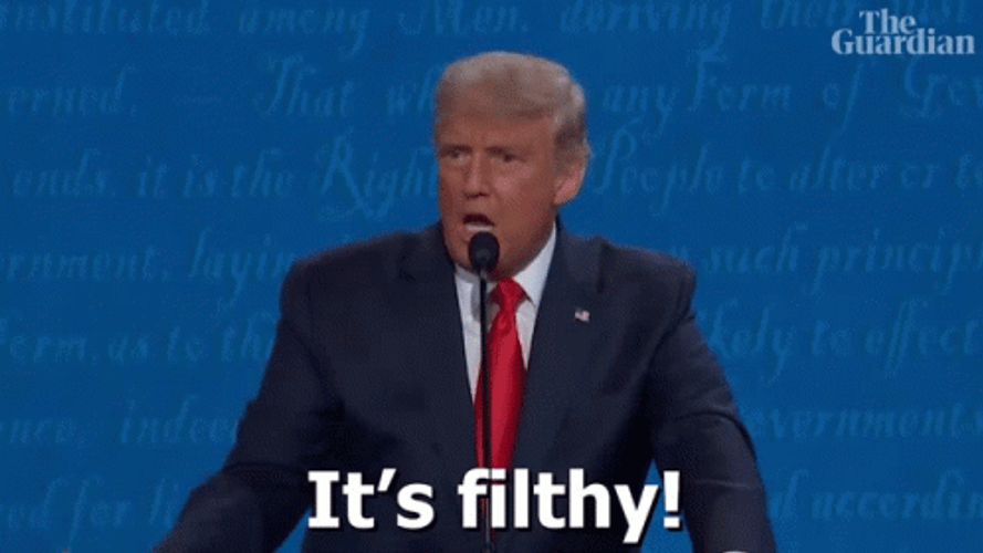 Trump It's Filthy GIF