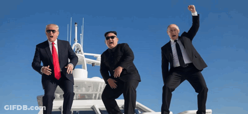 Trump Kim Jong Un Putin On Boat GIF