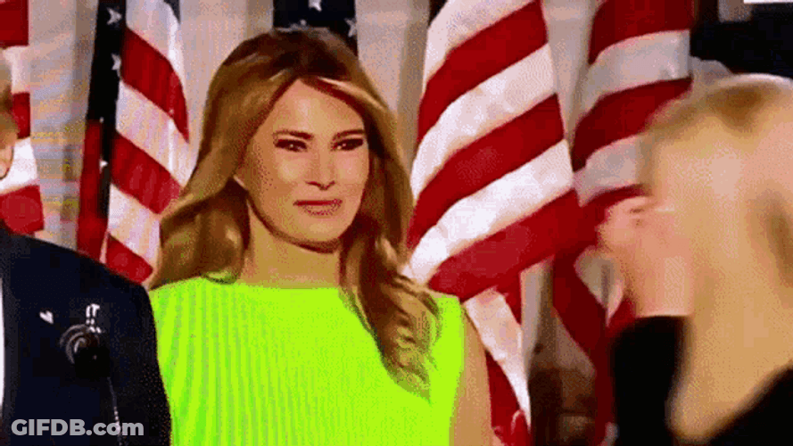 Trump Melania Smile First Lady GIF