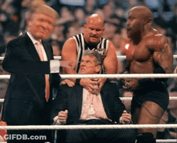 Trump Wwe Mocks Vince McMahon GIF