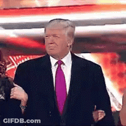 Trump Wwe Walk With Two Girls GIF