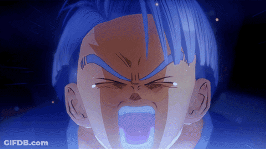 Trunks Dragon Ball Angry Super Saiyan 3D GIF