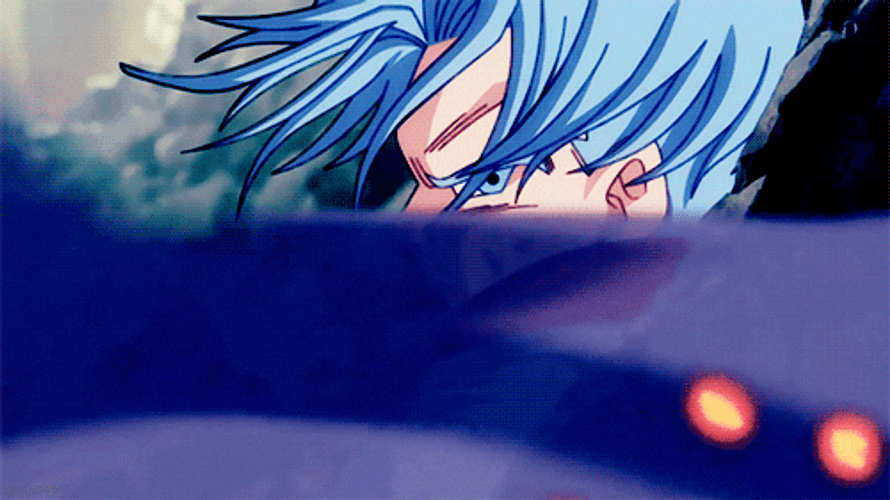 Trunks Dragon Ball Explosion Smokes Side Look GIF