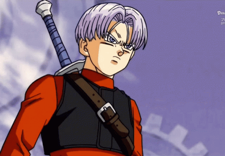 Trunks Dragon Ball Fire Explosion Hand Sign GIF