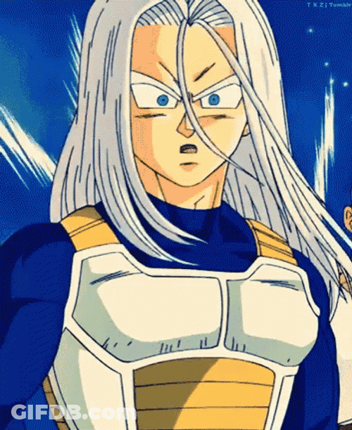 Trunks Dragon Ball Looking Stunned Staring GIF