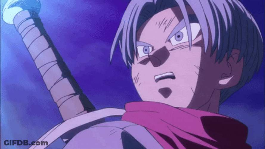 Trunks Dragon Ball Shocked What Is That GIF