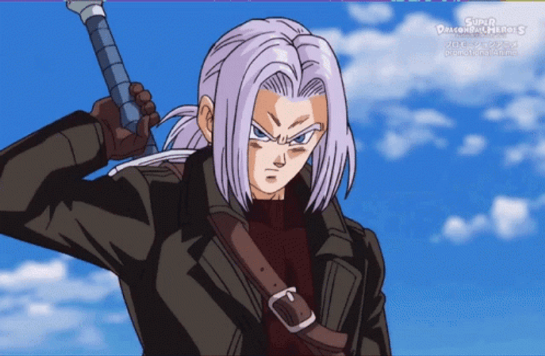 Trunks Dragon Ball Taking Out Sword GIF