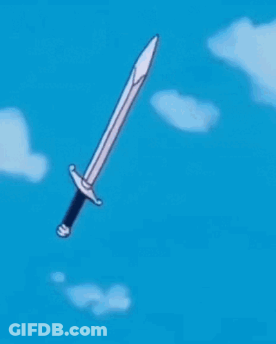 Trunks From Dragon Ball Z Is Holding A Sword In His Hand While Standing In The Water . GIF