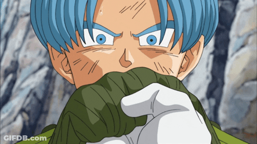 Trunks Stunned Angry Dragon Ball GIF