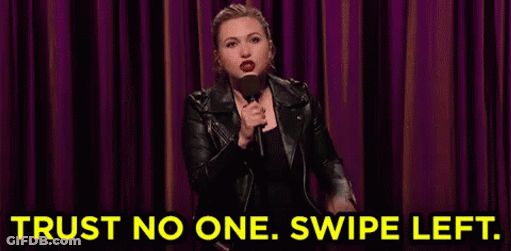 Trust No One Swiper No Swiping GIF