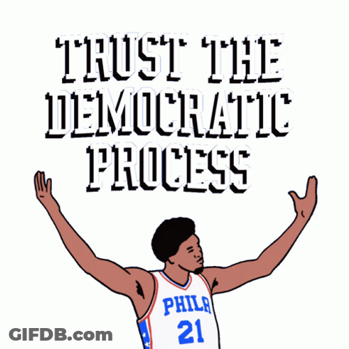 Trust The Democratic Process Joel Embiid GIF