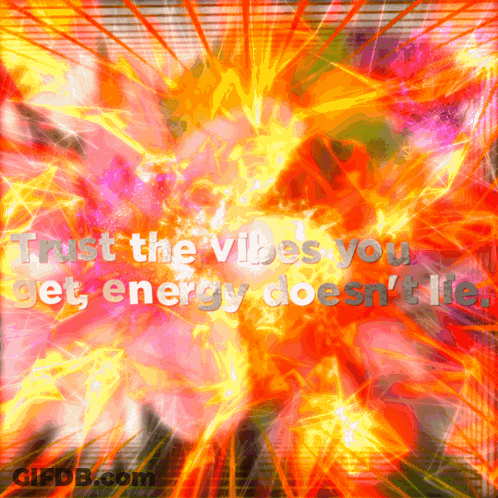 Trust The Vibes Poster GIF