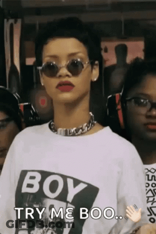 Try Me Rihanna Wearing Sunglasses GIF