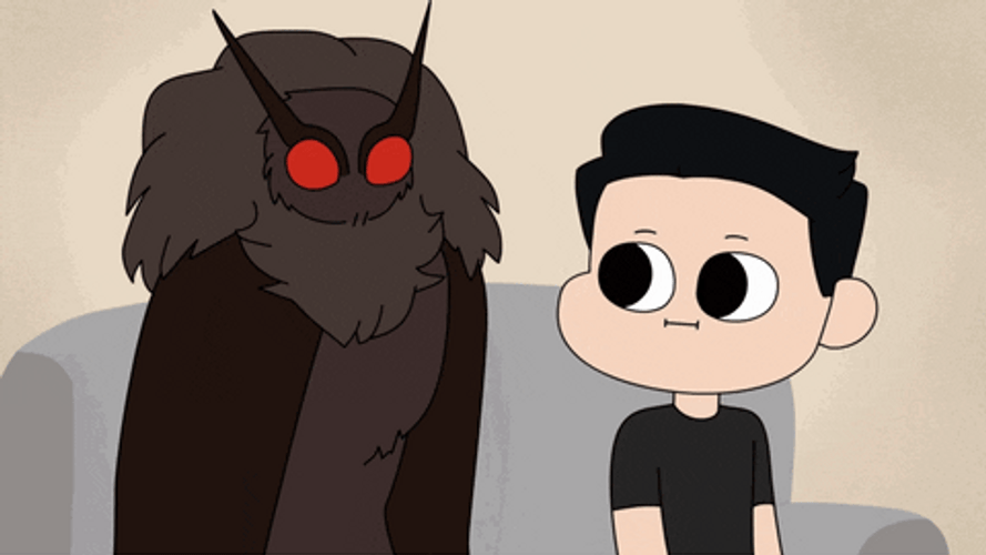 Trying To Be Friends With Moth Man GIF