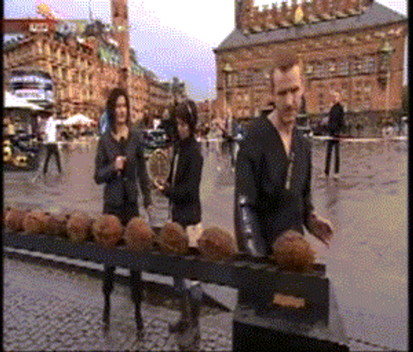 Trying To Open Coconut With Judo Chop GIF