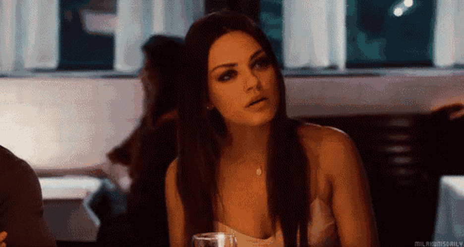 Trying To Seem Interested On A Date GIF
