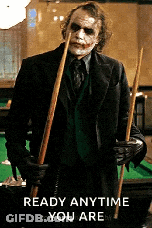 Tryouts Joker Snooker Cue GIF