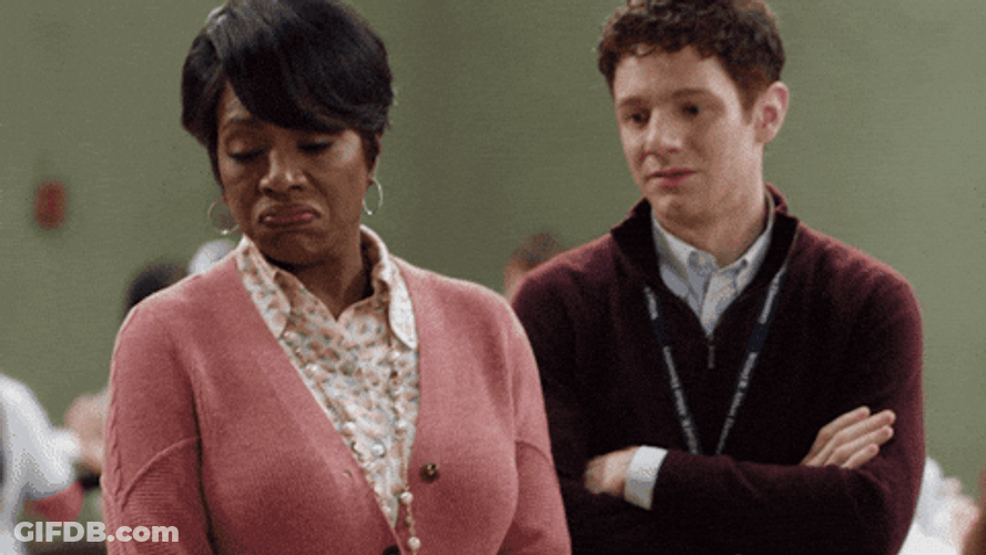 Tsk Tsk Abbott Elementary Cast GIF