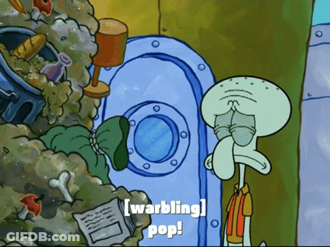 Tsk Tsk All Alone Squidward GIF