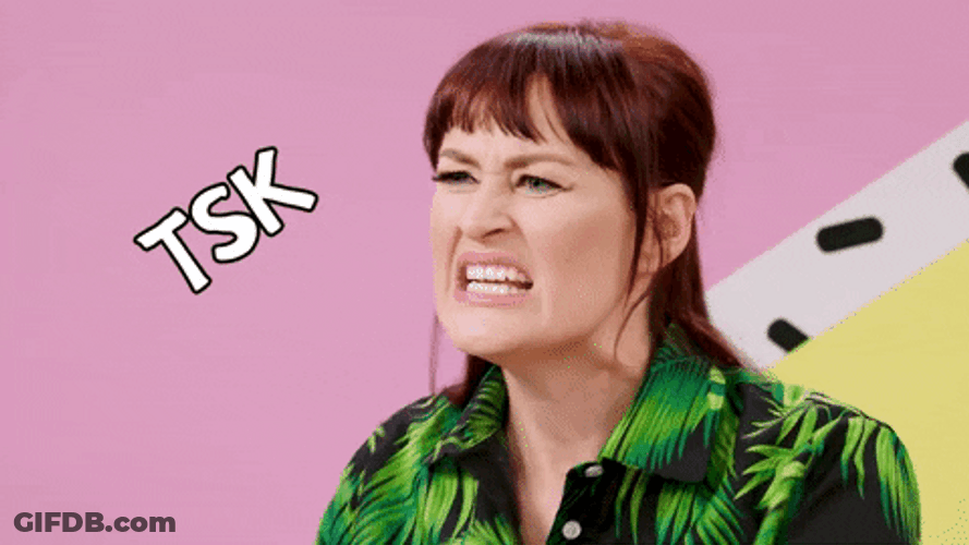 Tsk Tsk Disappointed Grace Helbig GIF