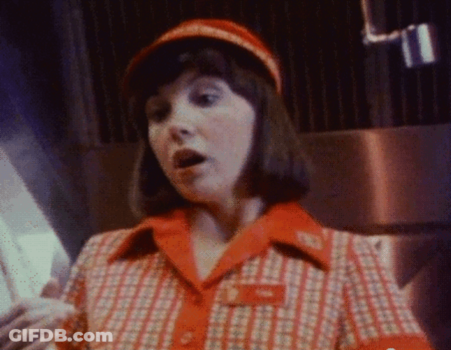 Tsk Tsk Fast Food Employee Disagree GIF