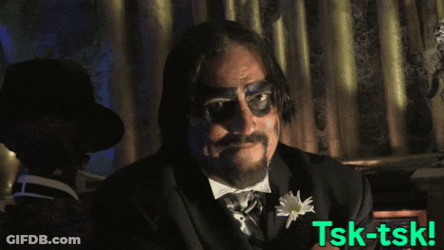 Tsk Tsk No No Doctor Paul Bearer GIF