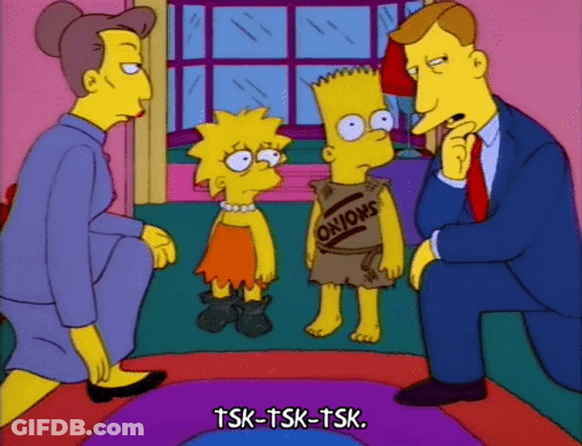 Tsk Tsk What Did You Do Bart Simpson GIF