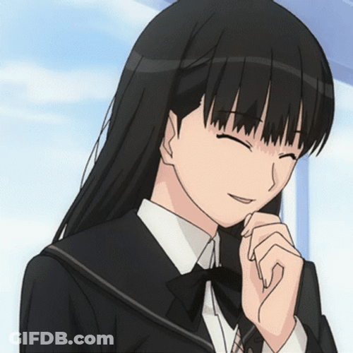 Tsukasa Ayatsuji Anime Laughing Shyly GIF