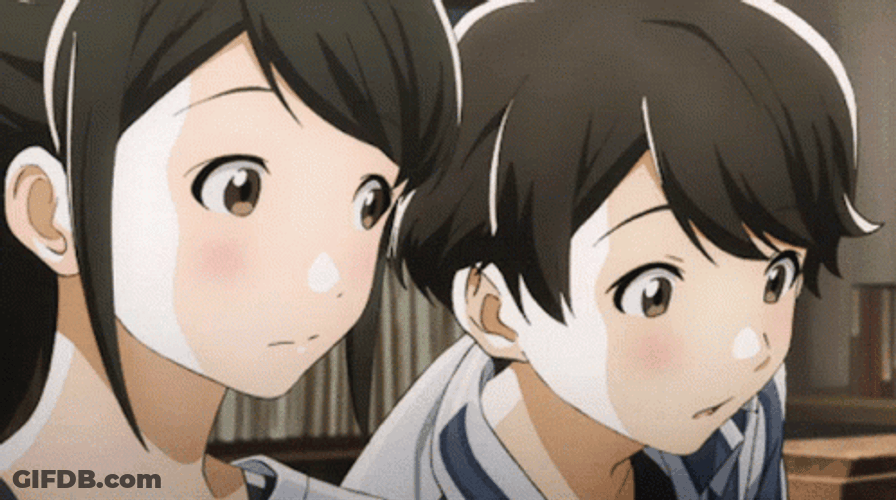 Tsuki Ga Kirei Hold Hands GIF