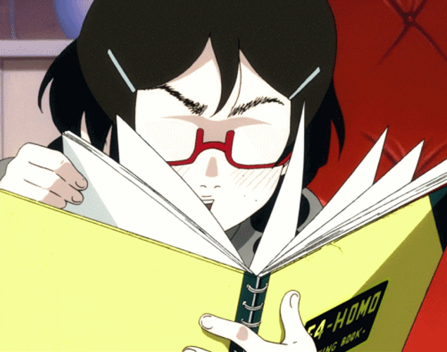Tsukimi Kurashita Reading Book Out Loud GIF