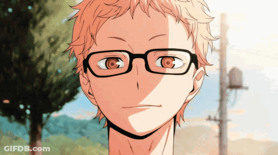 Tsukishima Kei Haikyuu GIF