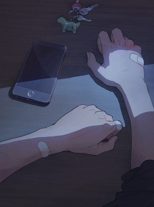 Tsukki Calling Aesthetic PFP GIF