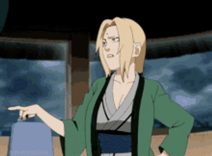 Tsunade Getting Mad And Grumpy GIF
