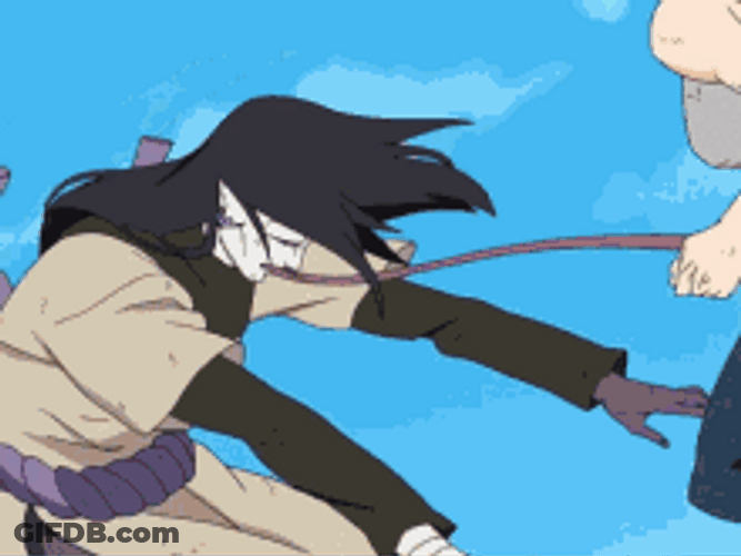 Tsunade Giving Orochimaru A Hard Punch GIF