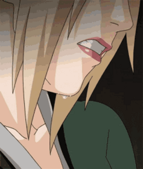 Tsunade Hiding Her Pain & Tears GIF