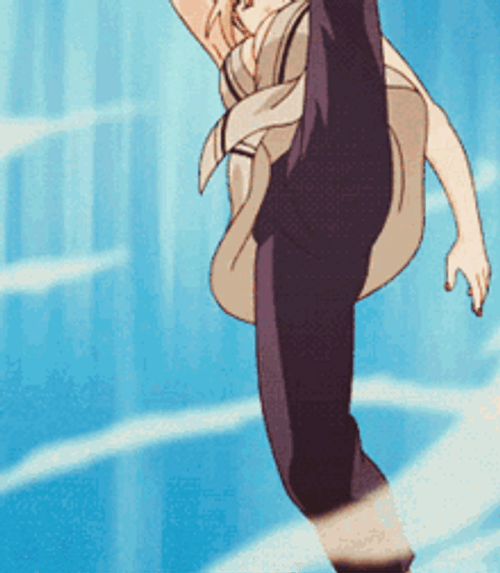 Tsunade High Kick Attack GIF