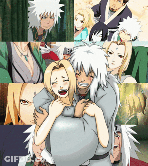Tsunade Hugging Jiraya GIF