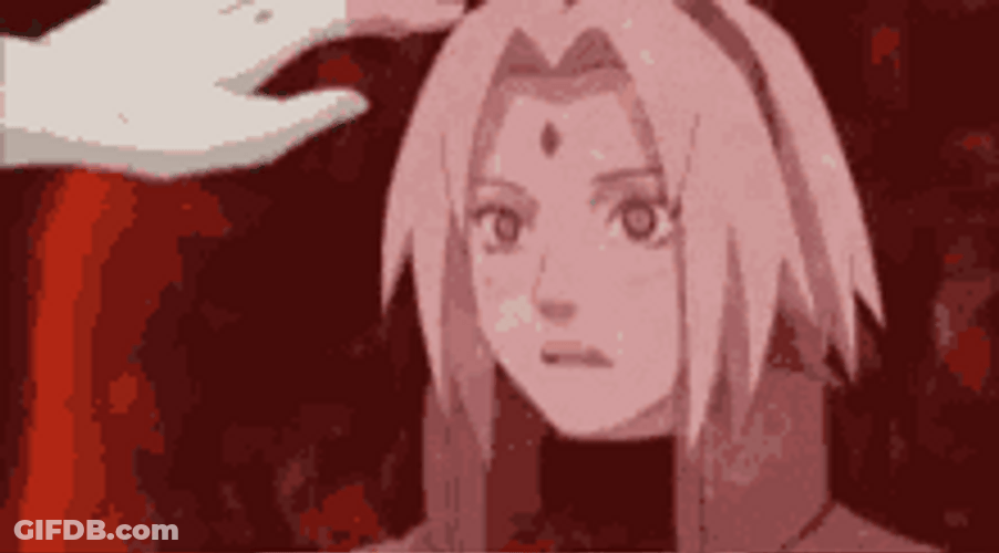 Tsunade Patting Sakura's Head GIF