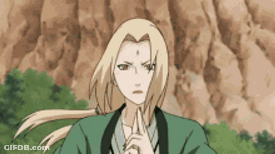 Tsunade Using A Summoning Jutsu GIF