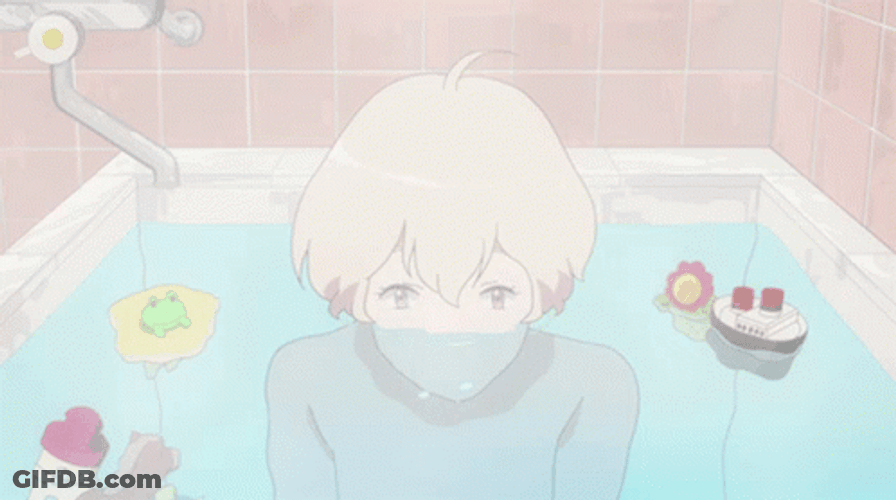 Tsuritama Bath Tab Bubble Boy GIF