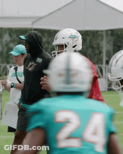 Tua Tagovailoa Catching Ball GIF