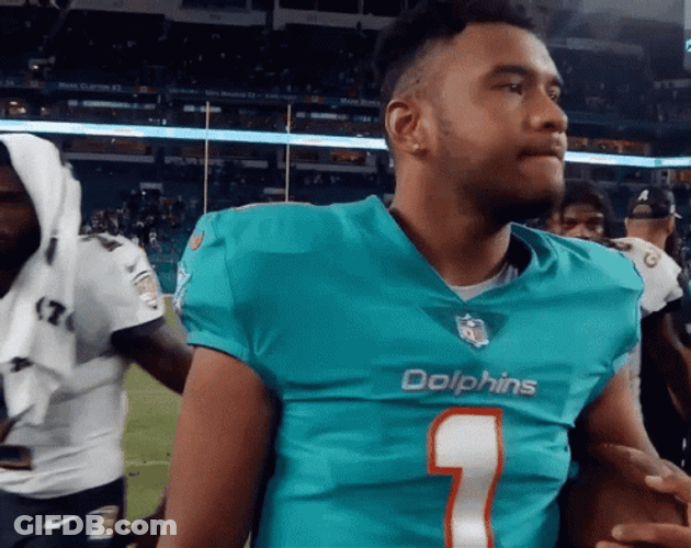 Tua Tagovailoa Hugging Opponent GIF