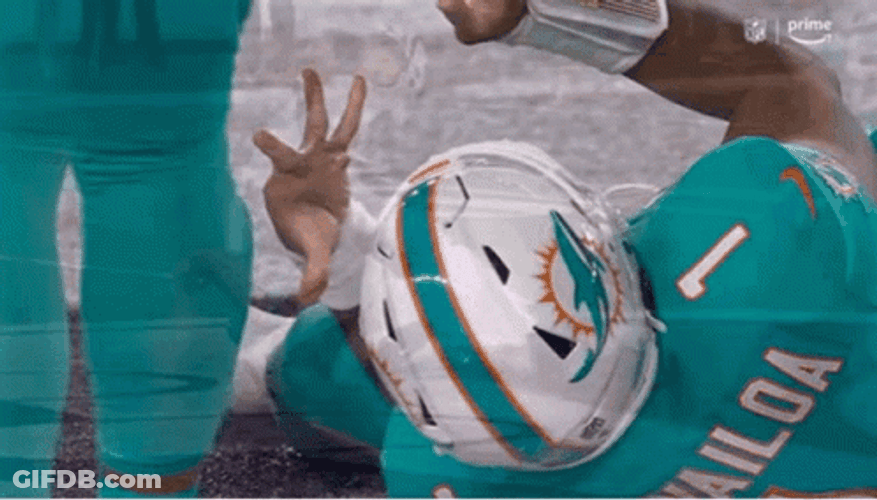Tua Tagovailoa Lying Down GIF